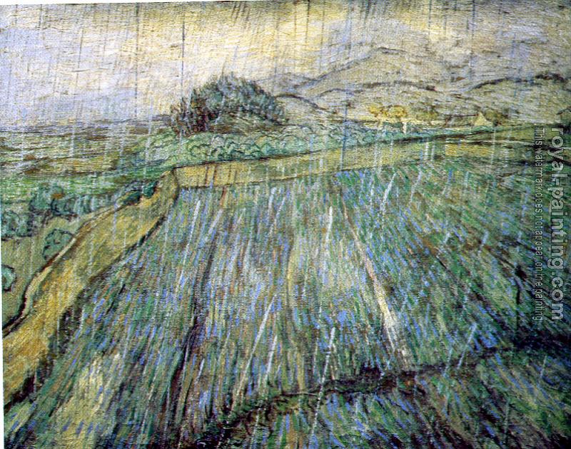 Vincent Van Gogh : Enclosed Field in the Rain
